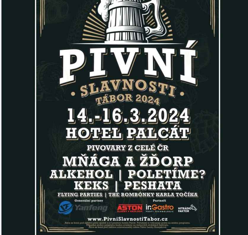 plakát pivní slavnosti Tábor 2024