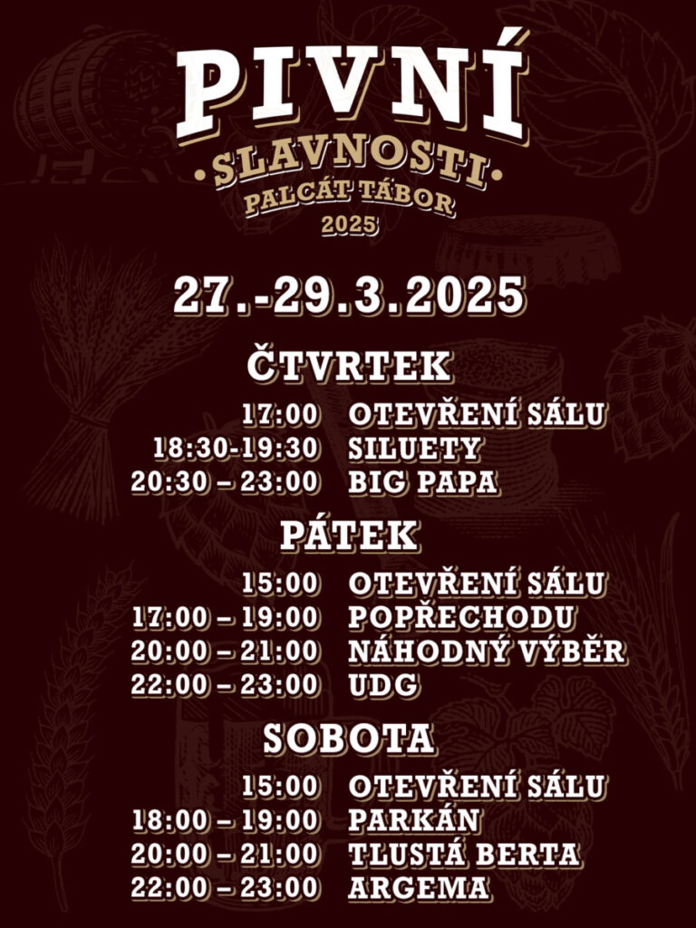 line-up pivní slavnosti tábor